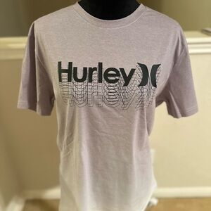 Hurley Shirt Adult Mens M. purple and White Spell Out Surfwear Sports. New